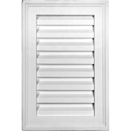 Ekena Millwork Vertical Urethane Gable Vent Louver, Non-Functional, 12"W x 13"H GVVE12X13D